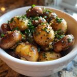 Air Fryer Garlic Butter Mushrooms for Juicy Low-Carb Sides