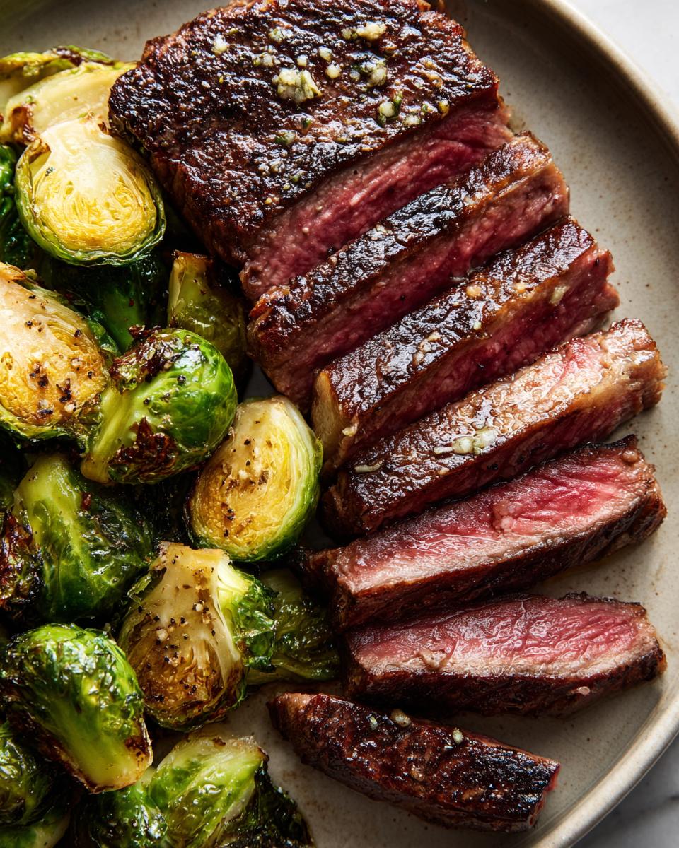 Air Fryer Garlic Butter Steak and Brussels Sprouts - detail 1