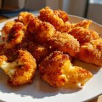 Air Fryer Garlic Parmesan Cauliflower Steak Bites