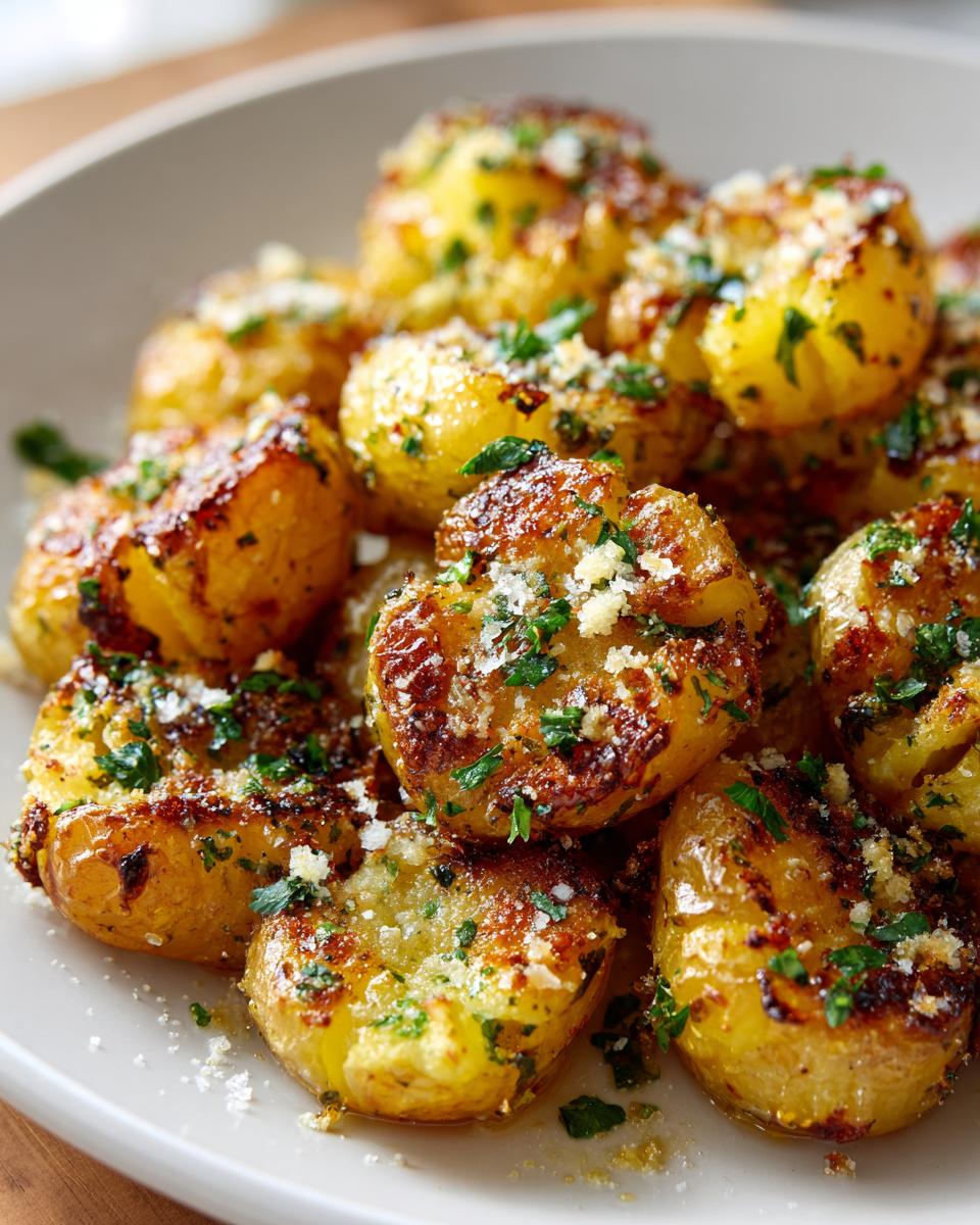 Air Fryer Garlic Parmesan Smashed Potatoes for Cozy Winter Sides - detail 1