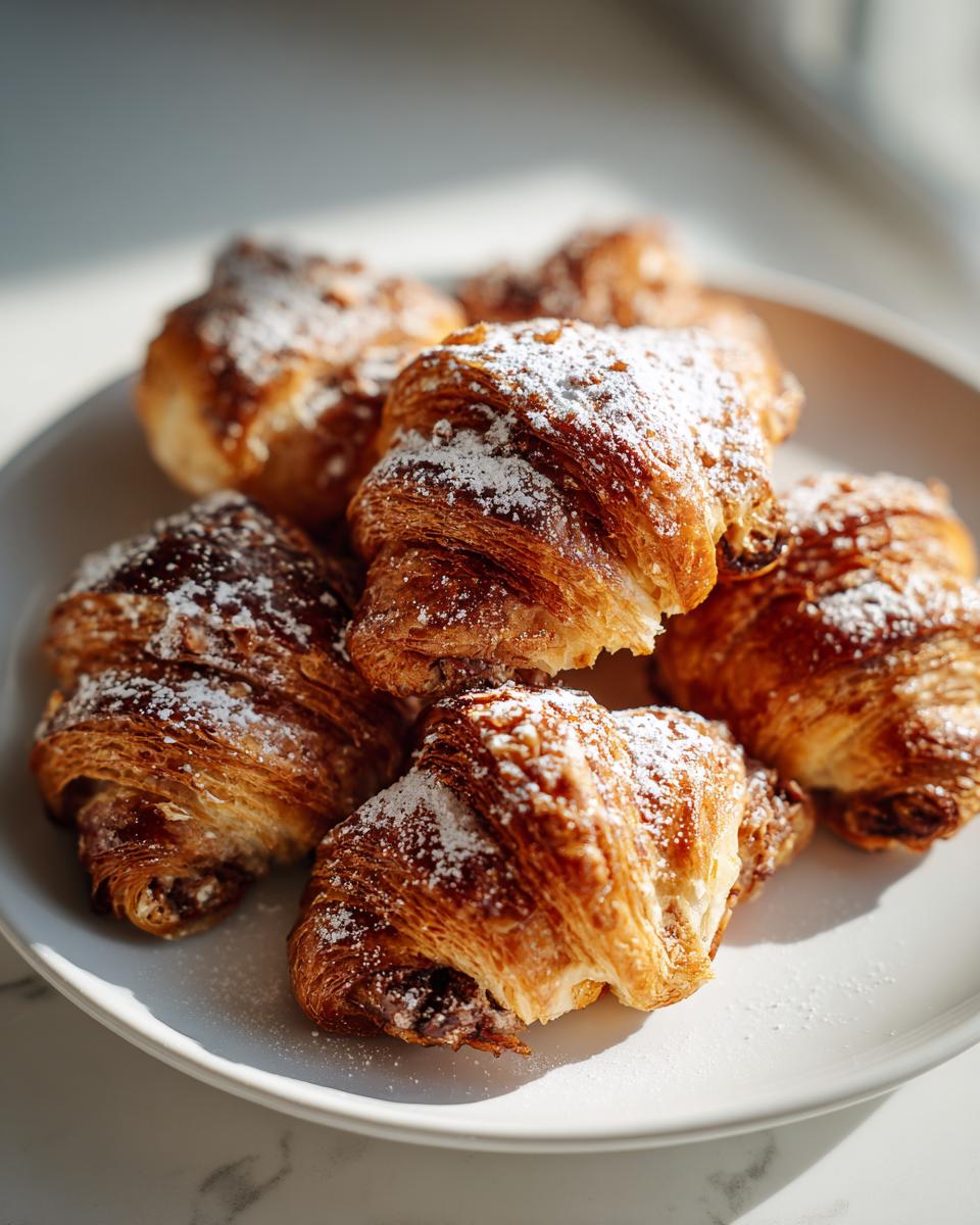 Air Fryer Gooey Chocolate Hazelnut Croissant Bites - detail 1