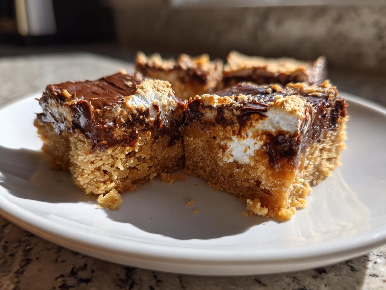 Air Fryer Gooey Marshmallow Peanut Butter Bars