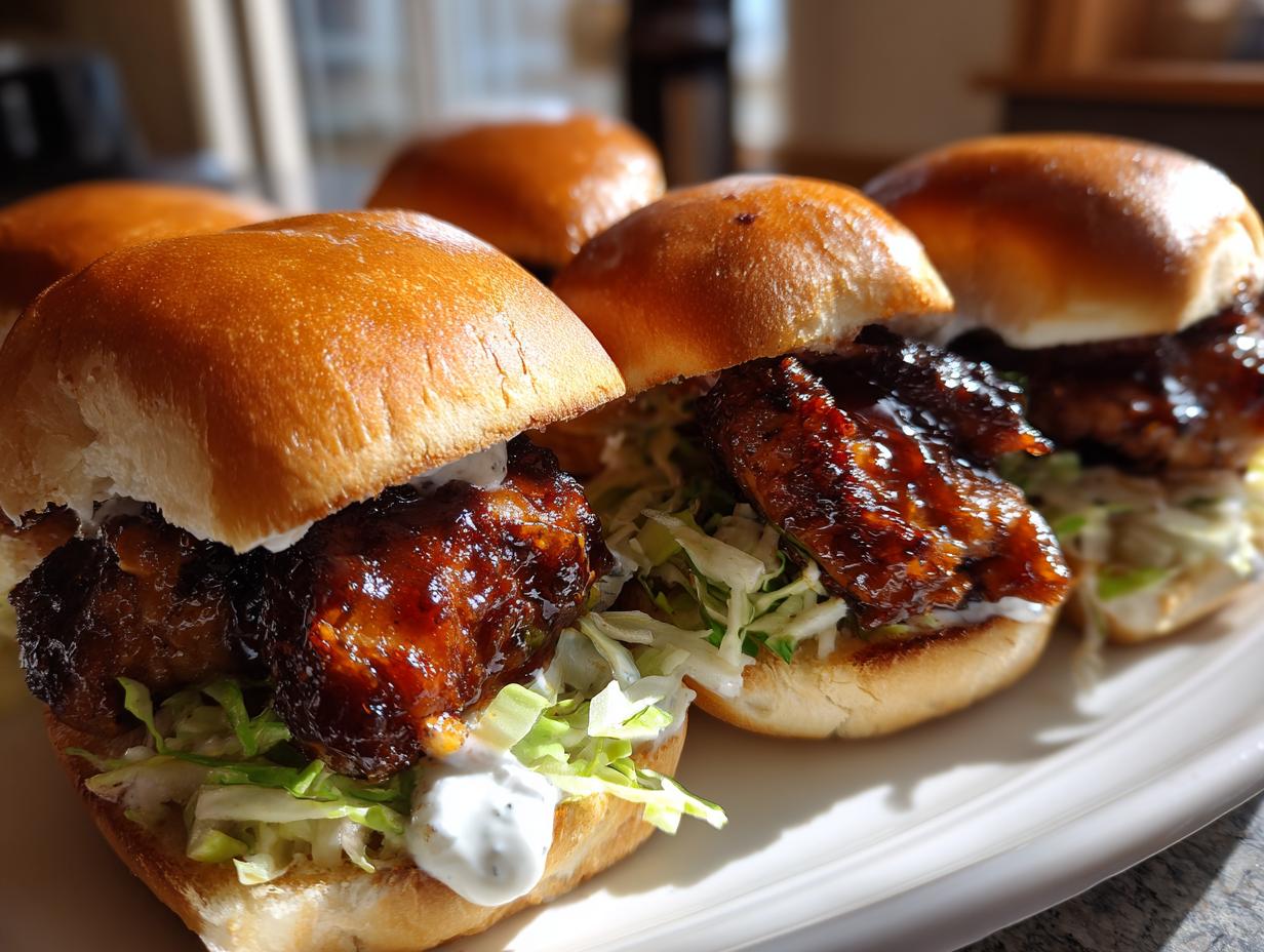 Irresistible Air Fryer Honey Garlic Chicken Thigh Sliders in 30 Mins