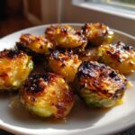 Air Fryer Hot Honey Brussels Sprouts with Crispy Edges