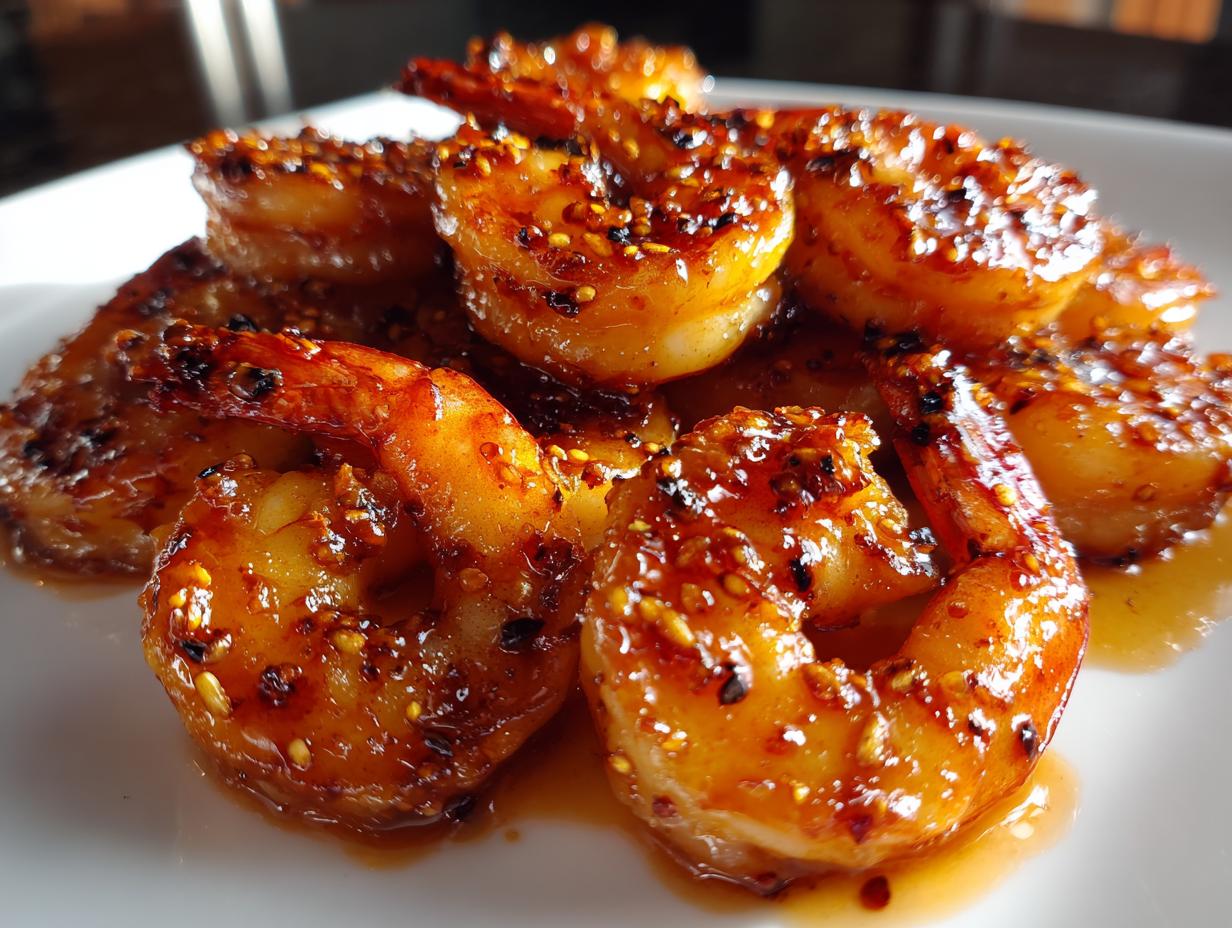 Irresistible Air Fryer Maple Sriracha Glazed Shrimp in 20 Minutes