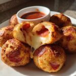 Air Fryer Pepperoni Pizza Bombs with Melty Cheese Centers
