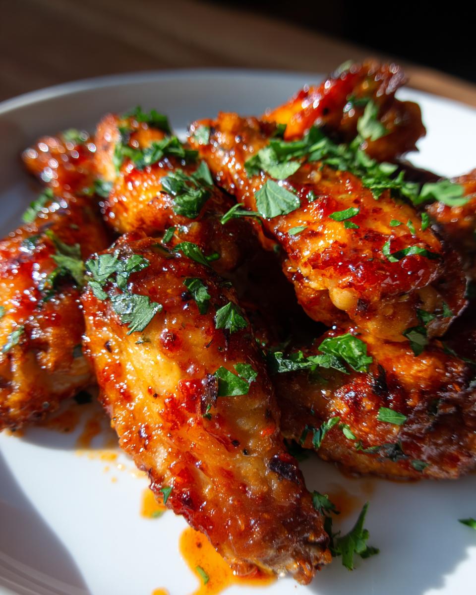 Air Fryer Spicy Garlic Parmesan Wings for Super Bowl - detail 1