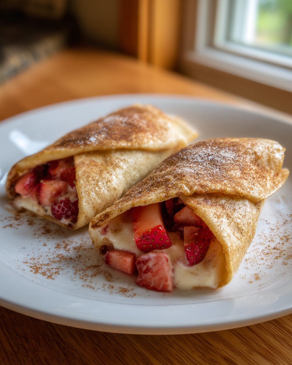 Air Fryer Strawberry Cheesecake Chimichangas - detail 1