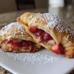 Air Fryer Strawberry Nutella Stuffed Crescent Rolls