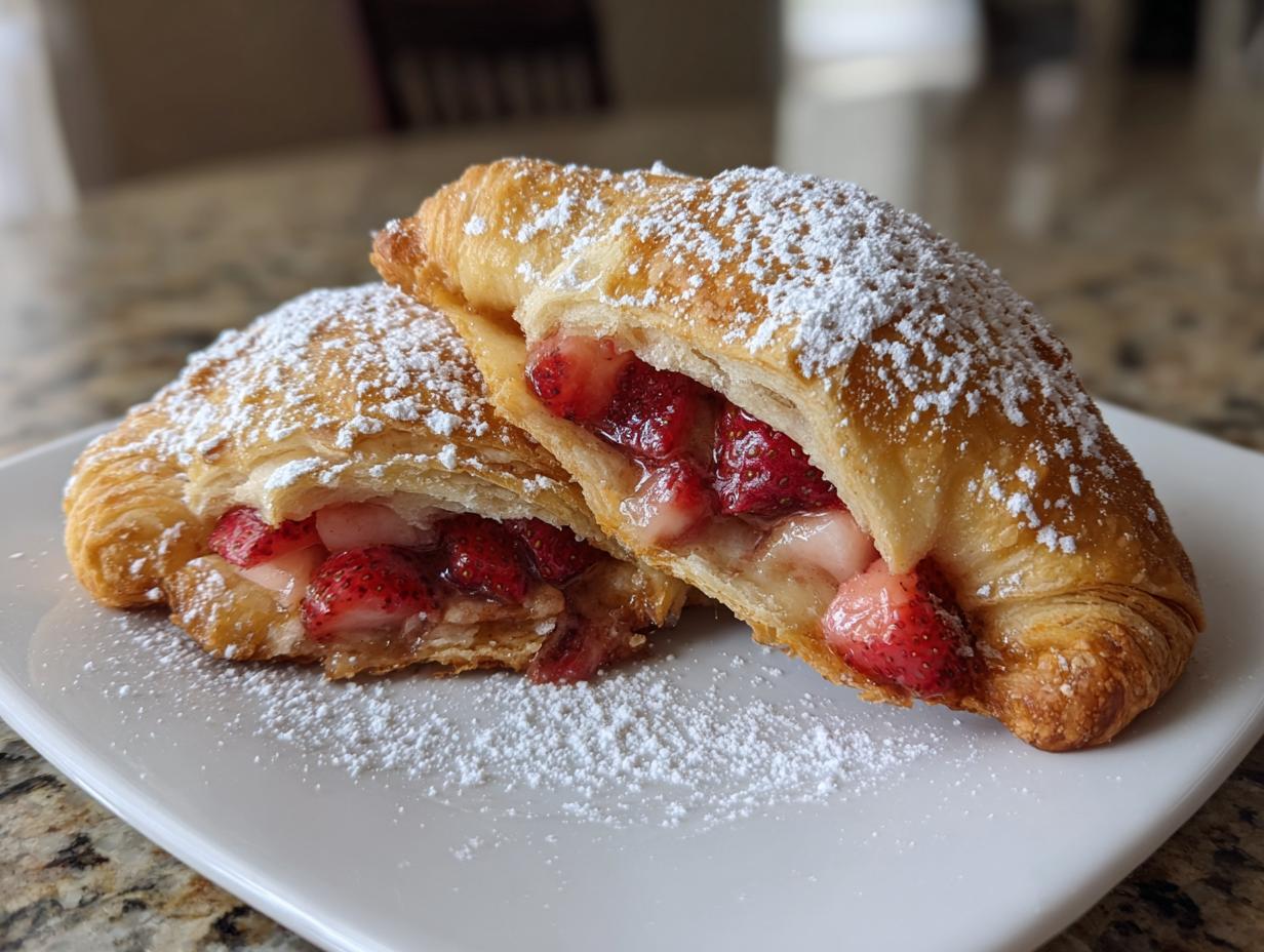 Irresistible 10-Minute Air Fryer Strawberry Nutella Stuffed Crescent Rolls