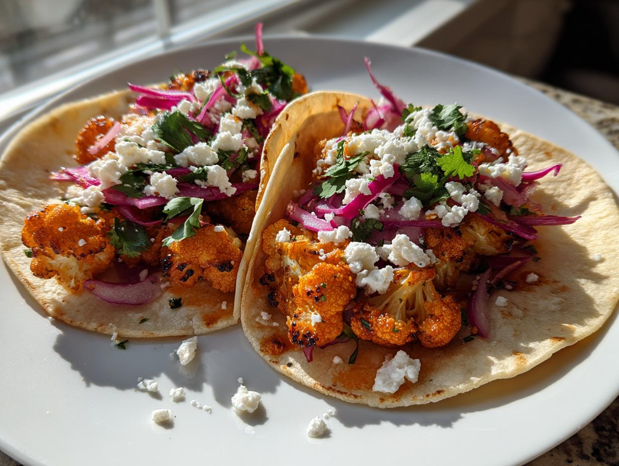 Irresistible Air Fryer Sweet Chili Lime Cauliflower Tacos in 30 Minutes