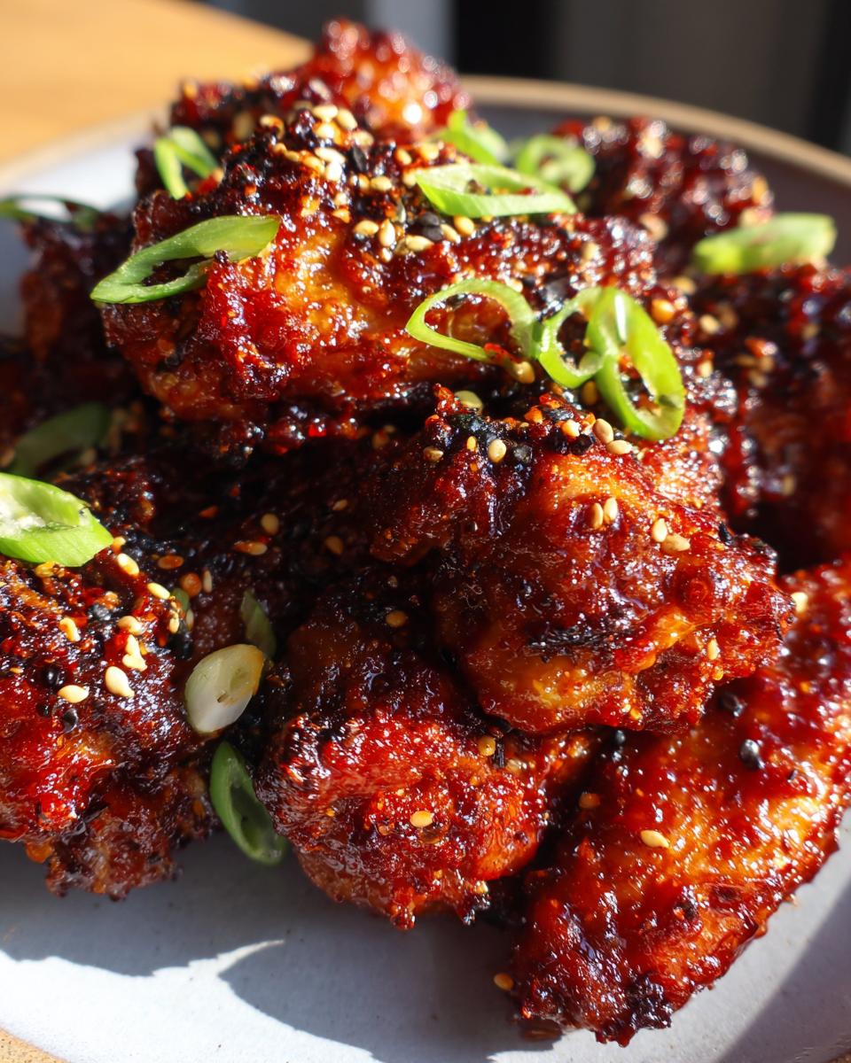 Air Fryer Sweet and Spicy Gochujang Chicken Wings - detail 1