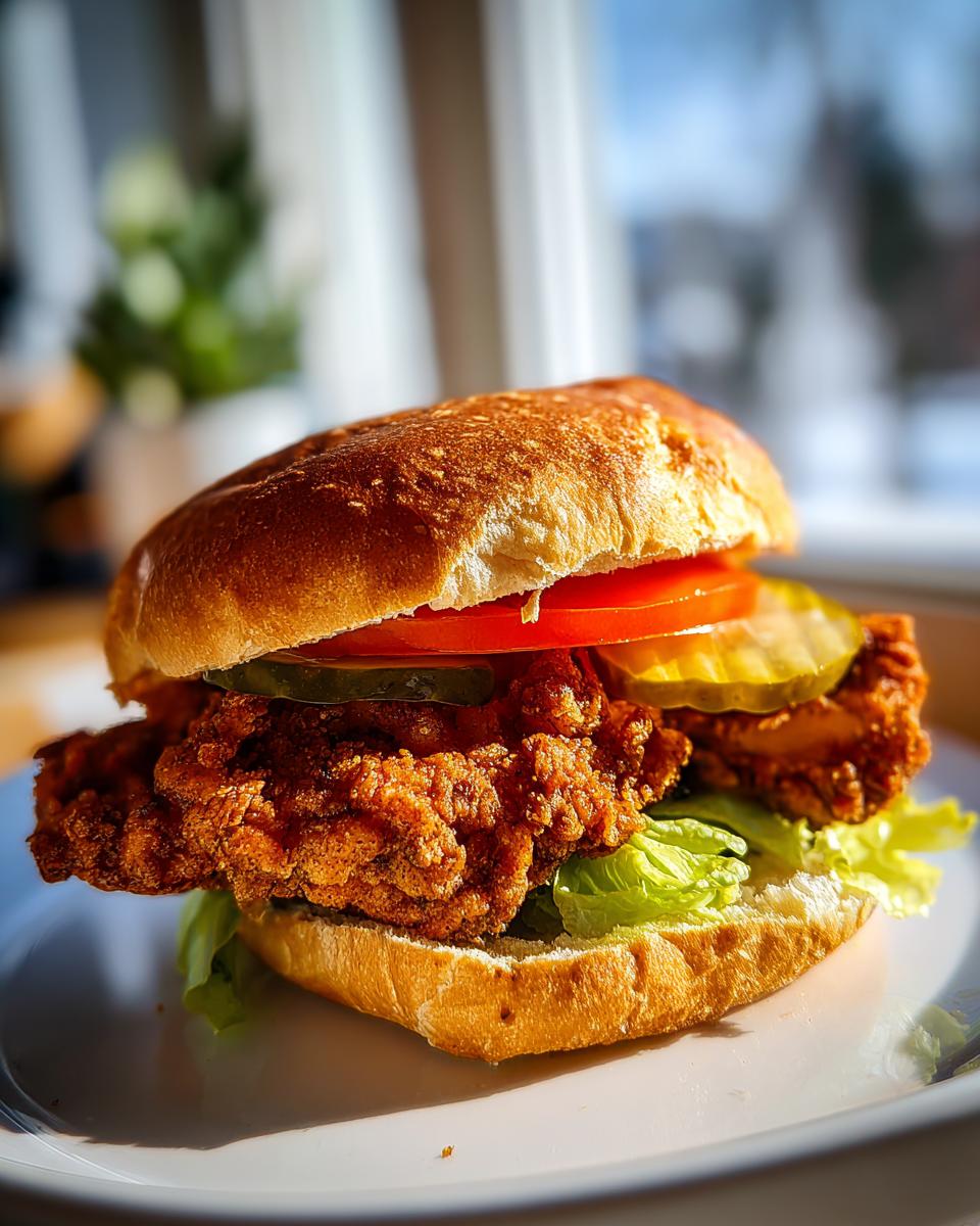 Ultra Crispy Air Fryer Buttermilk Fried Chicken Sandwiches - detail 1
